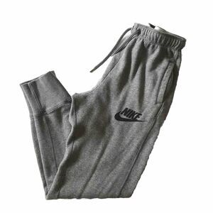 Nike Joggers Mens Small Gray Sweatpants VTG Y2K Red Tag Cuffed Spell Out 718823